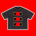 UNISEX Triple Triple Face Logo T-Shirt